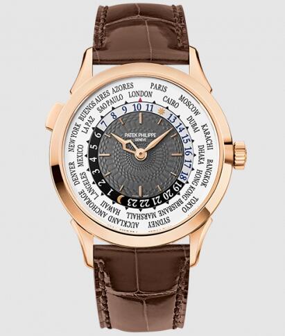 Replica Watch Patek Philippe World Time 5230R Rose Gold Grey 5230R-001